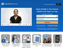 Tablet Screenshot of greekpod101.com